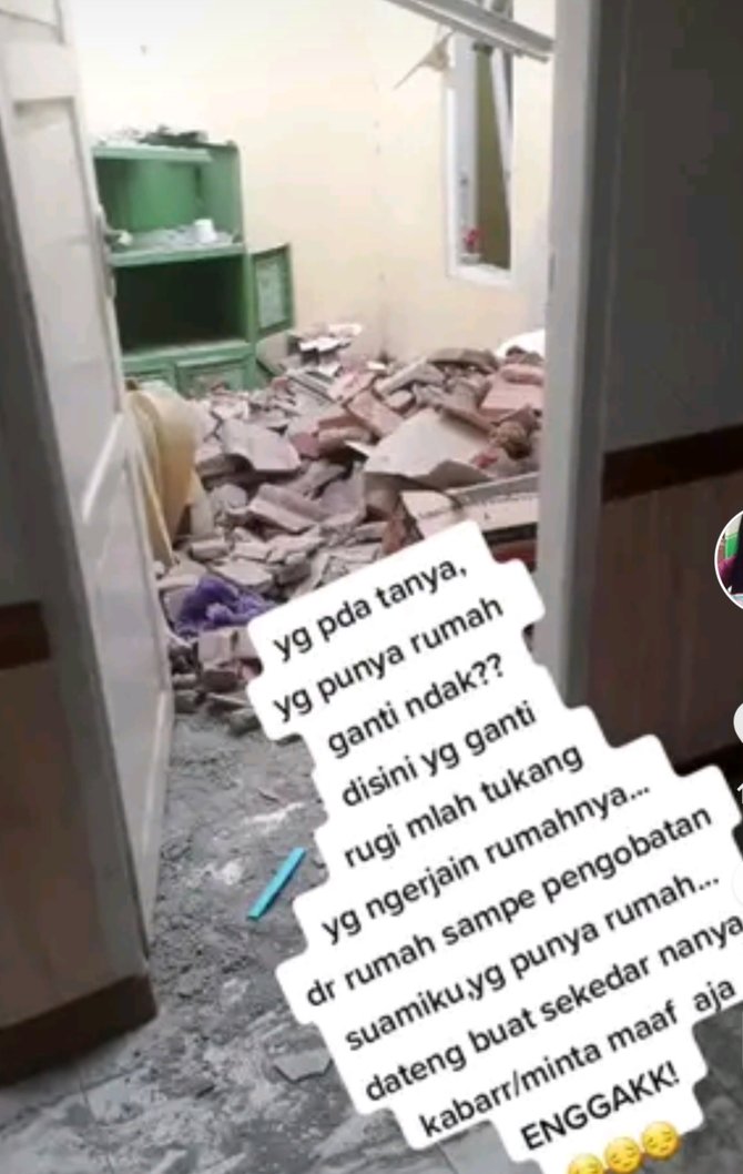 viral bangun rumah tak kunjung selesai malah roboh timpa rumah tetangga