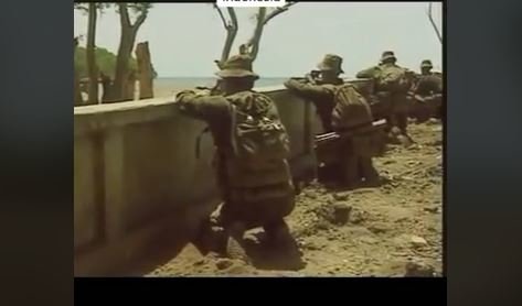 momen baku tembak pasukan brimob vs australia di timor timur