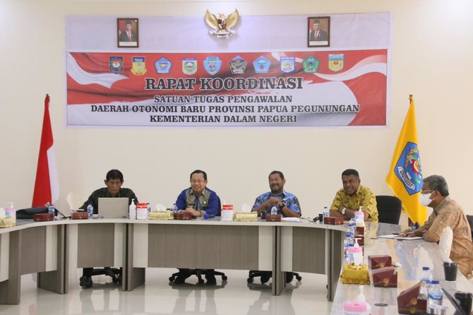 satgas pengawalan dob bahas kebutuhan kuota asn di provinsi papua pegunungan