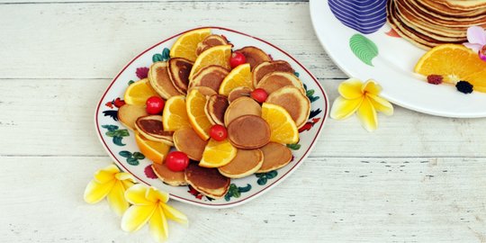 Resep Mini Pancake Bertabur Buah