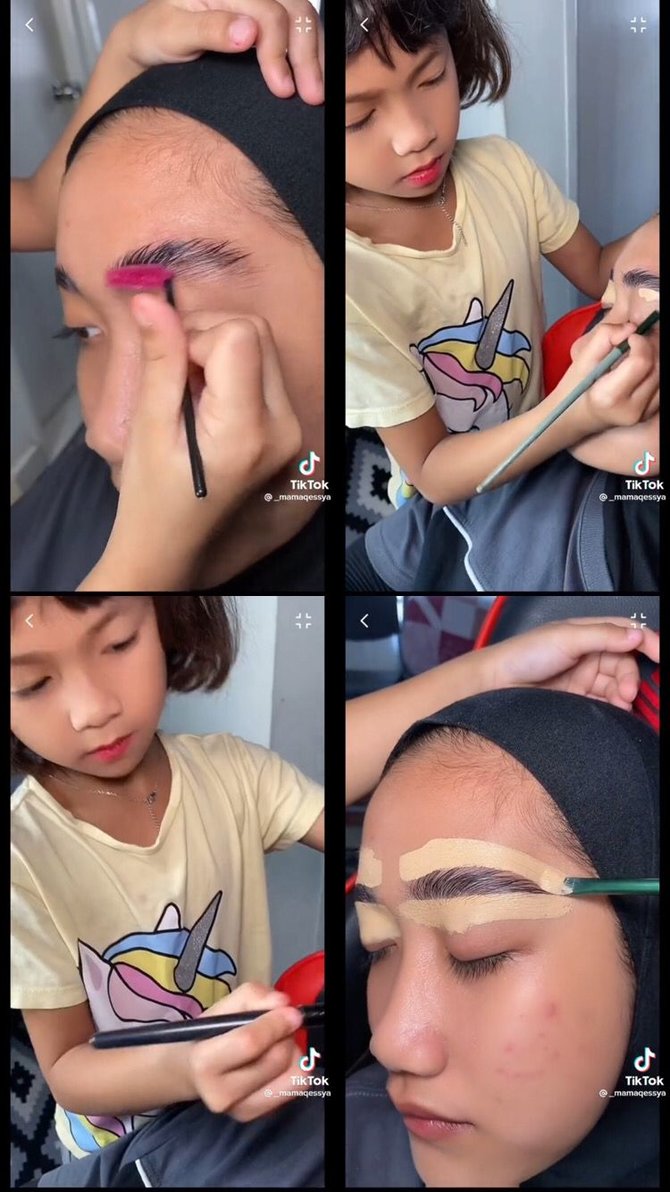 viral gadis cilik pandai jadi mua hasilnya bak seorang profesional