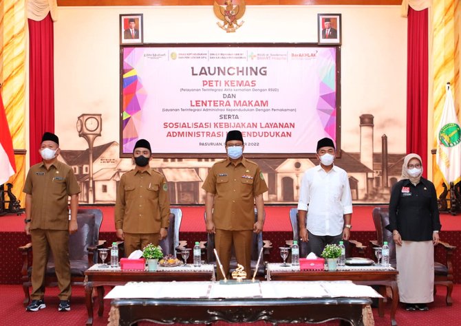 pemkot pasuruan launching lentera makam dan peti kemas