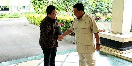 Erick Thohir Temui Prabowo, Ini yang Dibahas