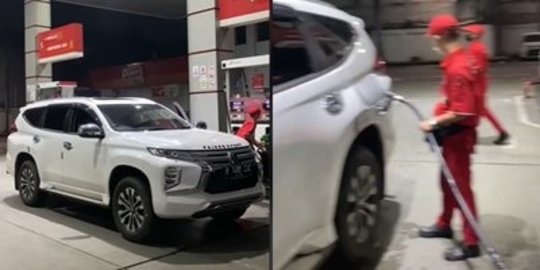 Pajero Isi Bensin Full Tank, Ternyata Totalnya Sampai Jutaan 'Bisa Buat Nyicil Motor'