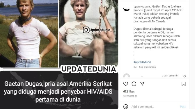 cek fakta benarkah pria asal as penyebar hivaids pertama di dunia