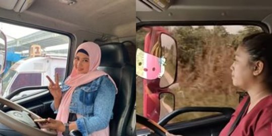Potret Devi si Wanita Tangguh Jadi Sopir Truk Lintas Sumatera