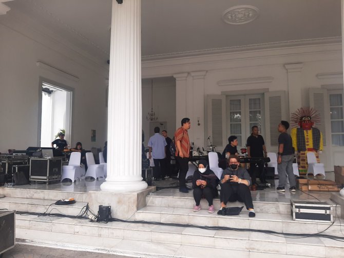 suasana balai kota di hari terakhir anies ngantor