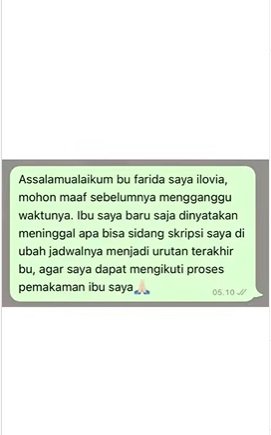 ibunda cewek ini meninggal di hari anaknya sidang skripsi beri petuah amp terwujud