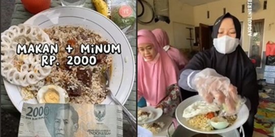Makan Sampai Kenyang Cuma Bayar Rp2 Ribu di Warung Ini, Penjualnya Punya Alasan Mulia