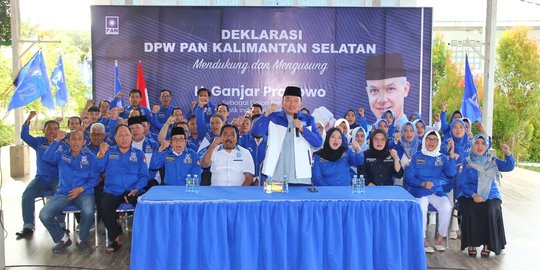 Setelah PPP, Kini DPW PAN Kalsel Deklarasi Ganjar Capres 2024