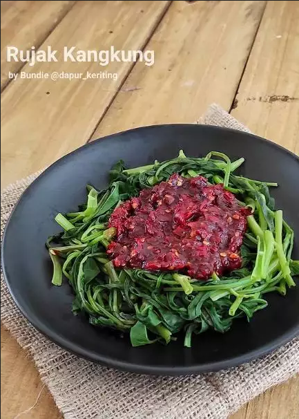 rujak kangkung