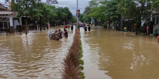 Banjir Bandang Hampir 2 Meter Rendam Trenggalek, Persawahan jadi