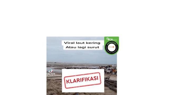 cek fakta penjelasan fenomena surut air laut di bangka bukan pertanda tsunami