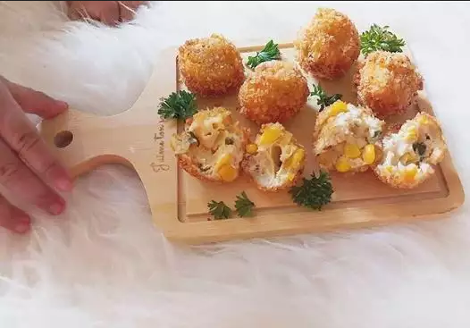 chicken corn ball