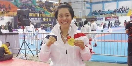 Potret Cantik Serda Bella Aprillia Raih Medali Emas, Bikin Bangga jadi Juara Karate