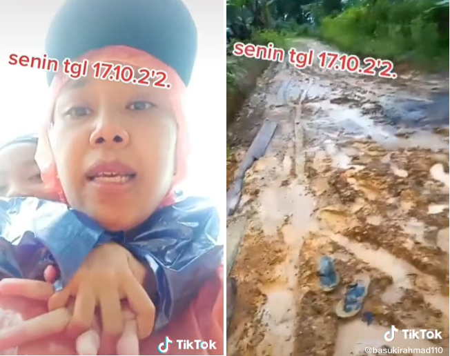 viral ibu antar anaknya ke sekolah berjalan kaki medan jalanan jadi sorotan