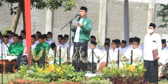 Hari Santri, Wawali Kota Pasuruan Pimpin Apel Santri Pondok Pesantren Bayt Al Hikmah