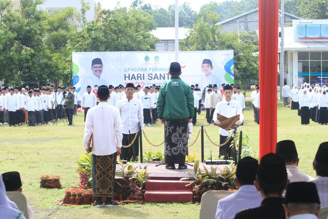 wawali kota pasuruan pimpin apel santri pondok pesantren bayt al hikmah