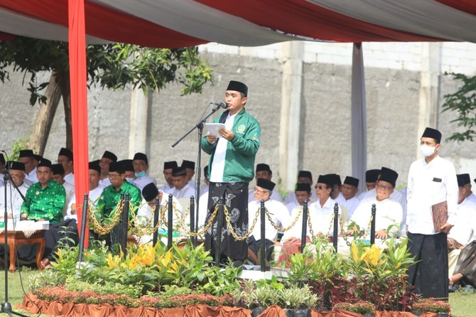 wawali kota pasuruan pimpin apel santri pondok pesantren bayt al hikmah