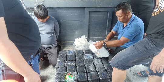 Tiga Orang Ditangkap saat Bawa Sabu 30 Kg dari Malaysia di Perairan Asahan
