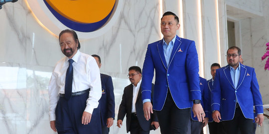 Surya Paloh dan AHY Makan Siang Bareng di Wisma Nusantara, Bahas Kursi Cawapres?