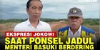 VIDEO: Viral Dering HP Nokia Jadul Menteri Basuki sampai Bikin Presiden Jokowi Salfok