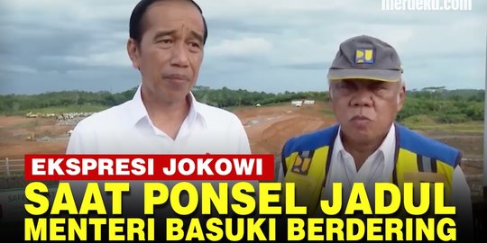 VIDEO: Viral Dering HP Nokia Jadul Menteri Basuki sampai Bikin Presiden Jokowi Salfok