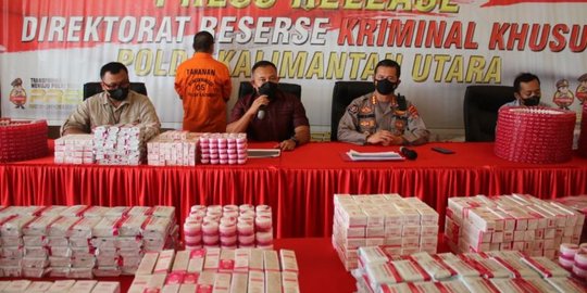 Polda Kaltara Gagalkan Peredaran Ribuan Kosmetik Berbahaya, Masuk via Tawau-Sebatik