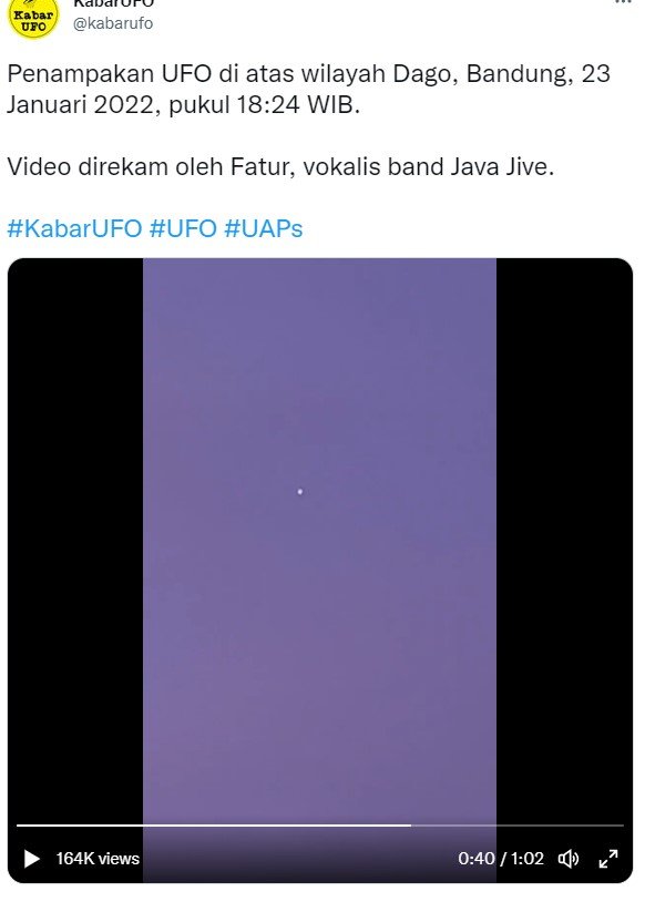 cek fakta benarkah ada penampakan ufo di bandung