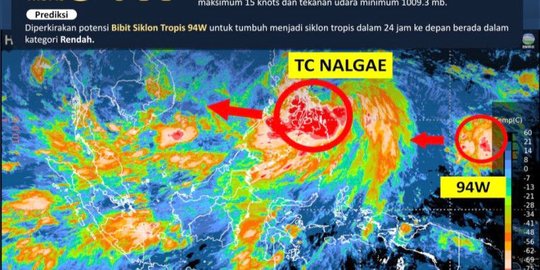 BMKG: Siklon Nalgae Bergerak Menjauhi Wilayah Indonesia