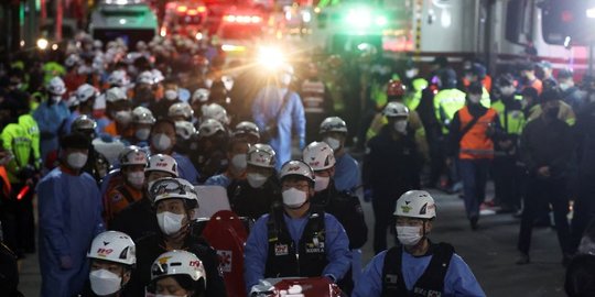 Warga Korsel Berdesakan di Halloween Itaewon, 149 Orang Meninggal Dunia