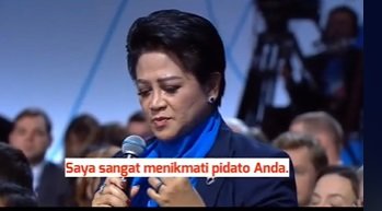 tak sembarang orang wanita indonesia bicara dengan presiden putin amp dipuji cantik