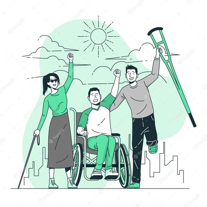 ilustrasi disabilitas