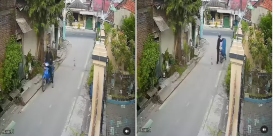 Viral Aksi Pengendara Motor Curi Tong Sampah Depan Rumah, Bikin Netizen Heran