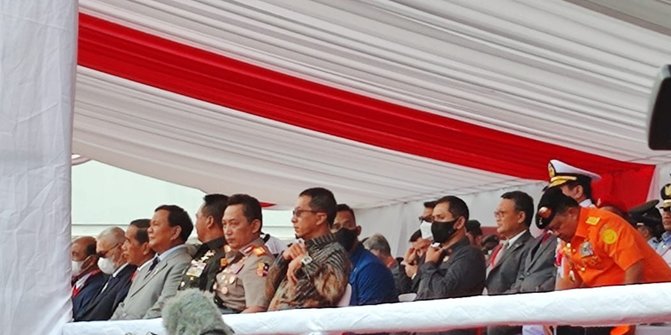 Prabowo Dampingi Jokowi Hadiri Indo Defence 2022 di JIExpo Kemayoran