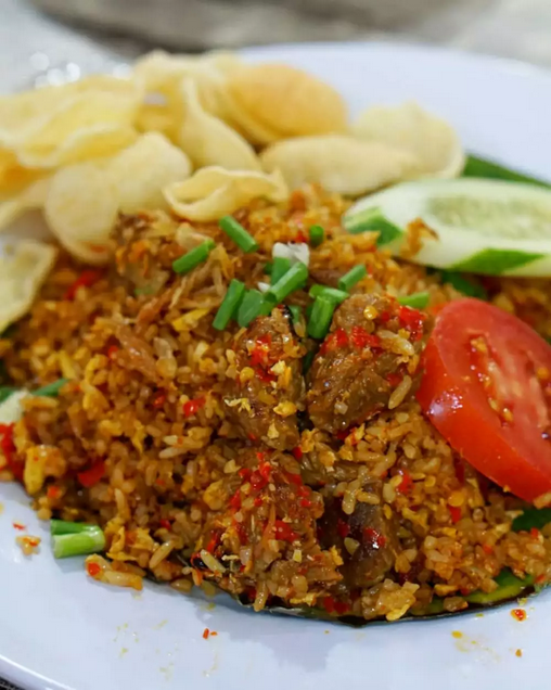 nasi goreng sapi pedas