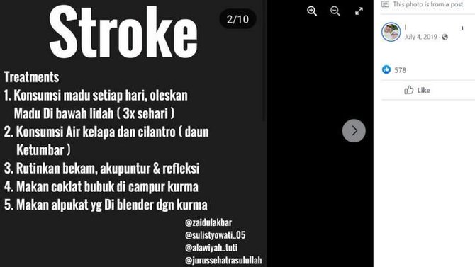 konsumsi air kelapa bisa sembuhkan stroke