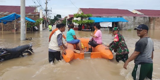 Banjir di Labuhanbatu Utara Surut, Pengungsi Mulai Kembali ke Rumah