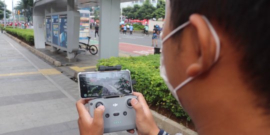 Perhatian, Warga Jakarta Buang Sampah Sembarangan di CFD Kini Diawasi Pakai Drone