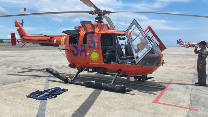 heli dan kapal basarnas di bali