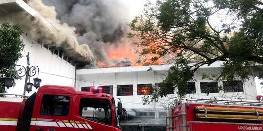 Kantor Bappelitbang Kota Bandung Terbakar