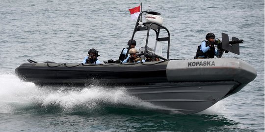 Aksi Kopaska TNI AL Latihan VBSS Jelang KTT G20 di Bali