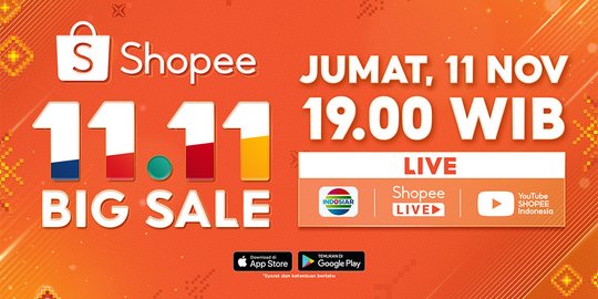 Shopee 11.11 Big Sale TV Show Usung Semangat Kebangsaan Satu Indonesia