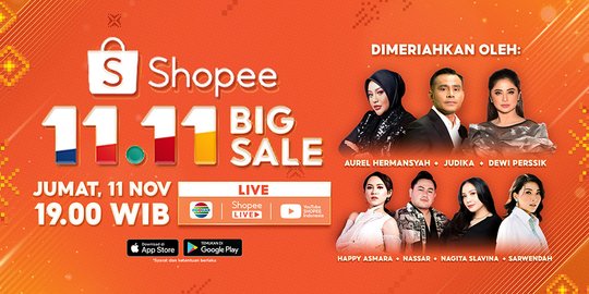 Shopee 11.11 Big Sale TV Show Hadirkan Beragam Penampilan Khas Nusantara