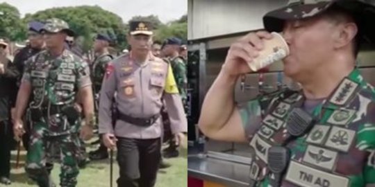 Kapolri Listyo Ajak Panglima TNI Minum Water Treatment,Reaksi Jenderal Andika Disorot