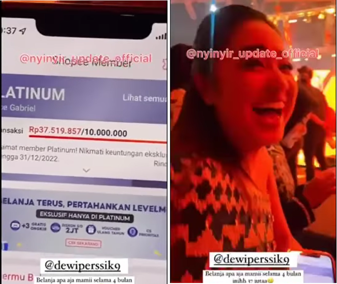 bikin kaget segini total pengeluaran belanja online nagita aurel dan dewi perssik