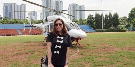 Momen Keren Maia Estianty Naik Helikopter: Lihat Jakarta Kayak New York Kecil
