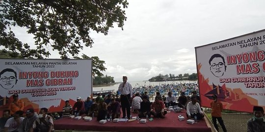 Nelayan Pantai Selatan Dukung Gibran Rakabuming Maju Pilgub Jateng