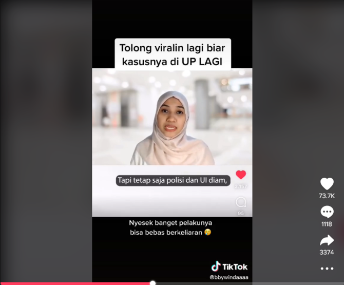 kakak akseyna curhat pembunuh adiknya masih berkeliaran
