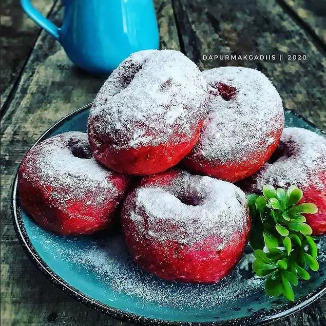 donat buah naga tanpa telur